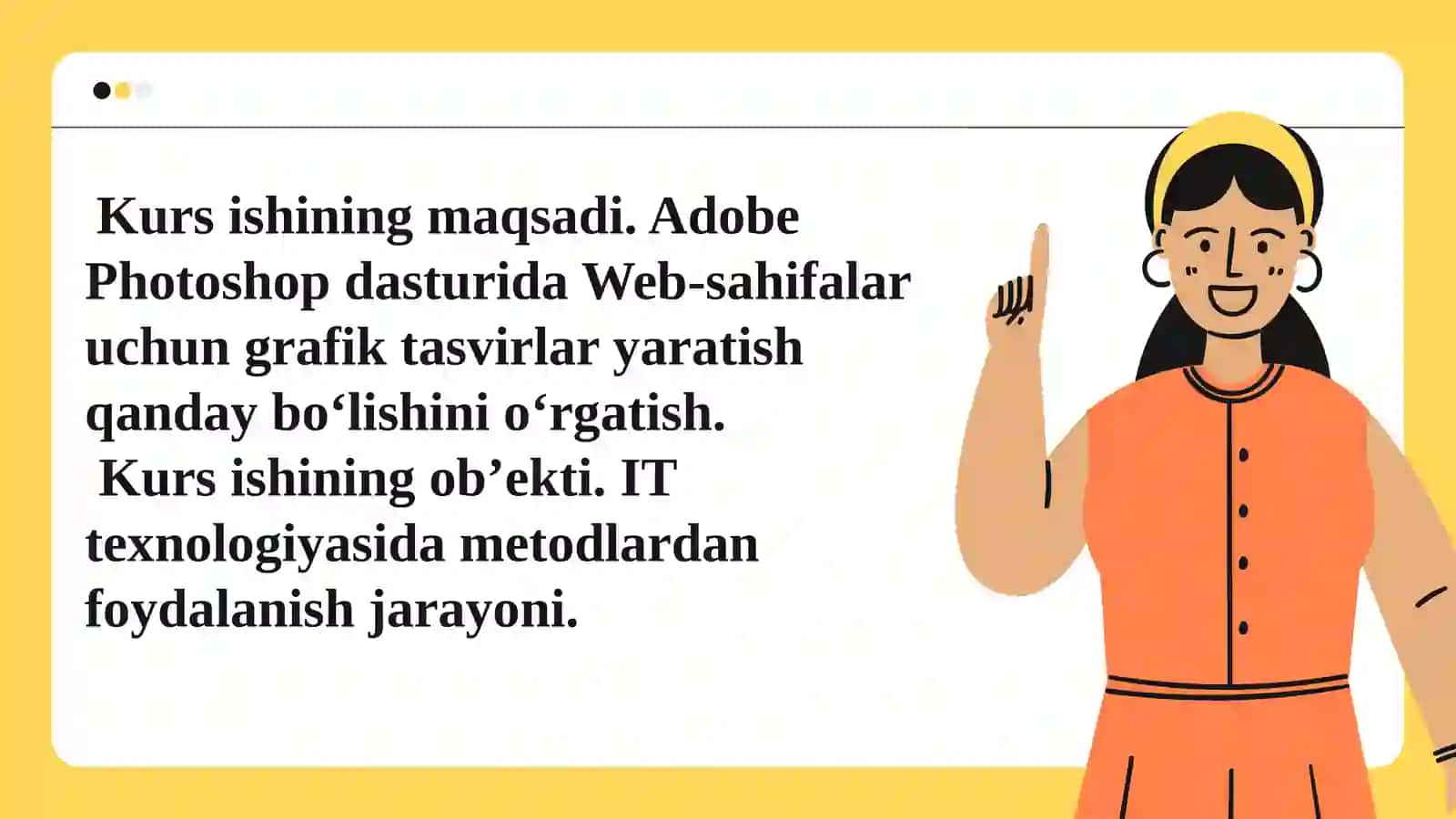 Adobe Photoshop grafik muharriri yordamida web-sahifada grafik ma’lumotlarni aks ettirish 4