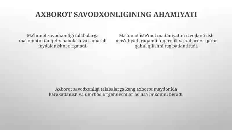 O'quvchilarda axborot iste'moli madaniyatini rivojlantirish 4