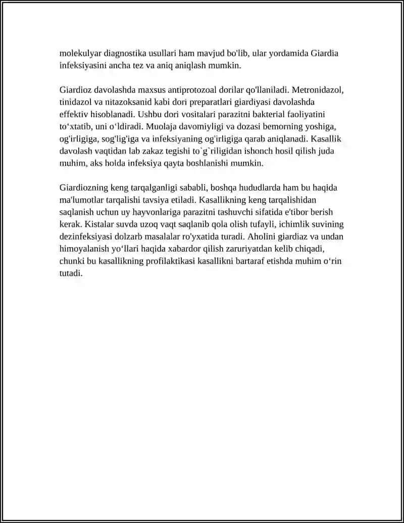 Giardia intestinalis (Giardia lamblia) va giardioz 4