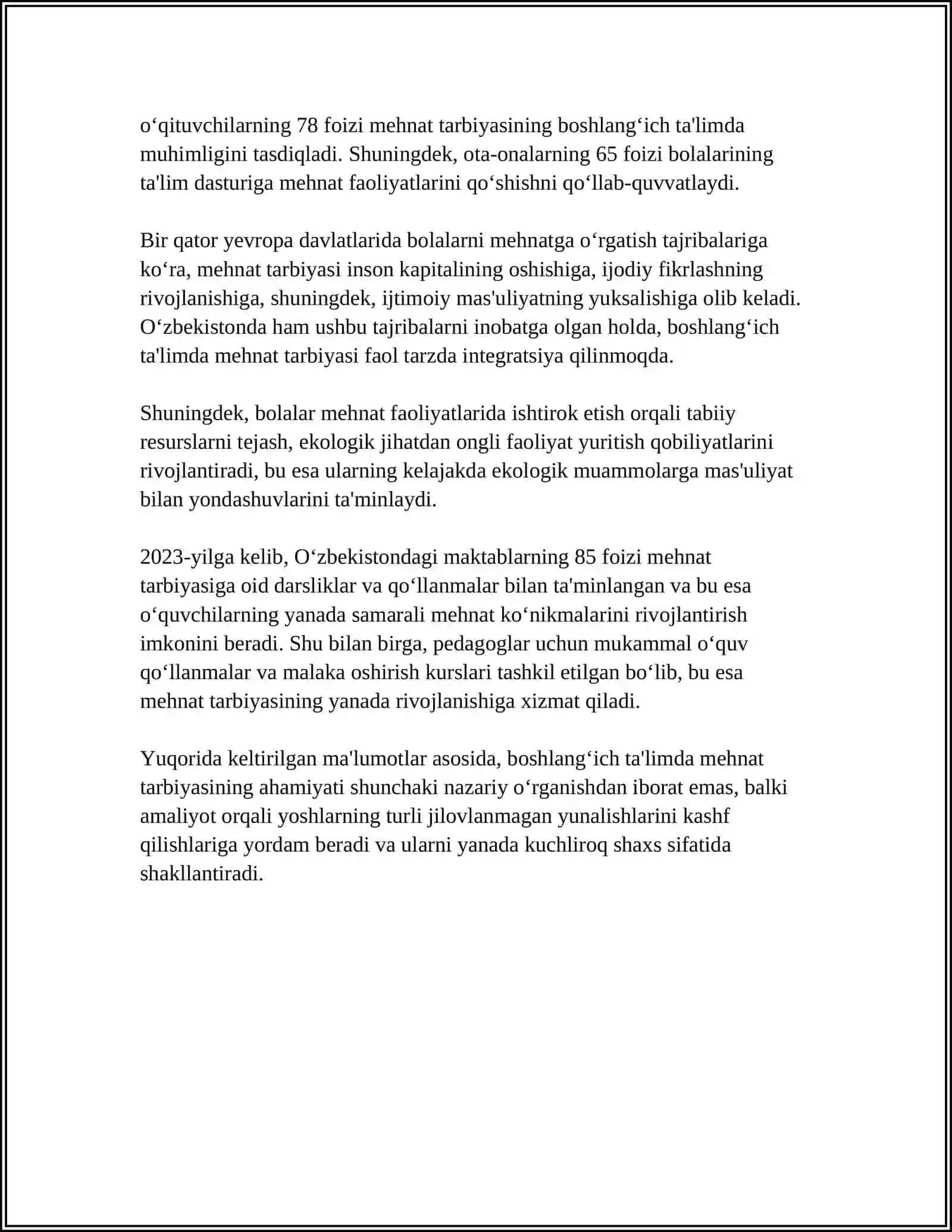 Boshlangʻich taʼlimda mehnat tarbiyasi va kasb hunar turlari 4