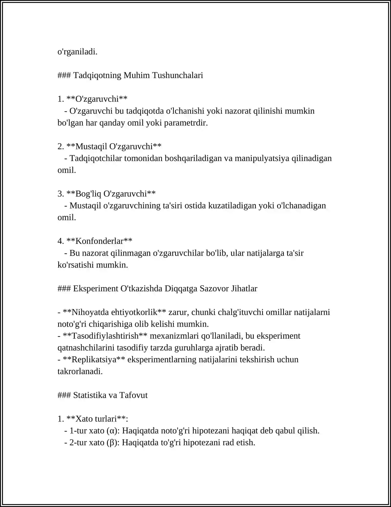 HOZIRGI ZAMON PSIXALOGIYASINING TADQIQOT METODLARI 4