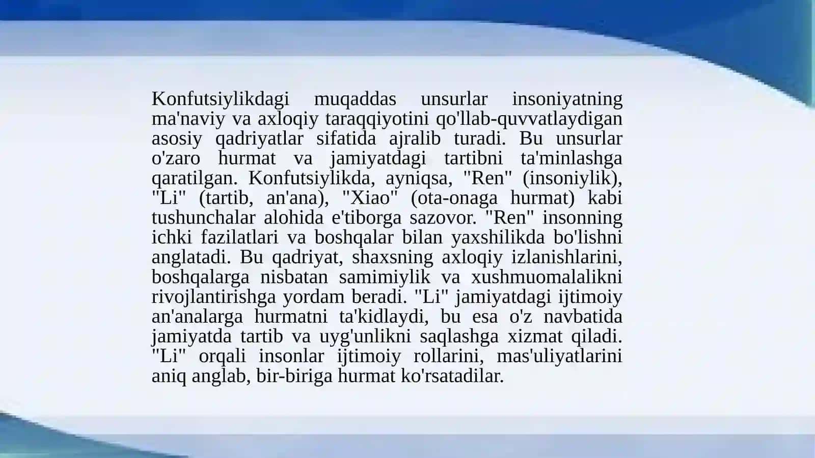 Konfutsiylikda Muqaddas Unsur va Ularining E'zozlash Amallari 4