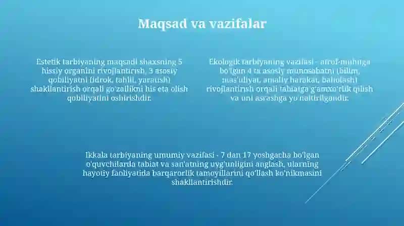 Estetik va Ekologik Tarbiya 4