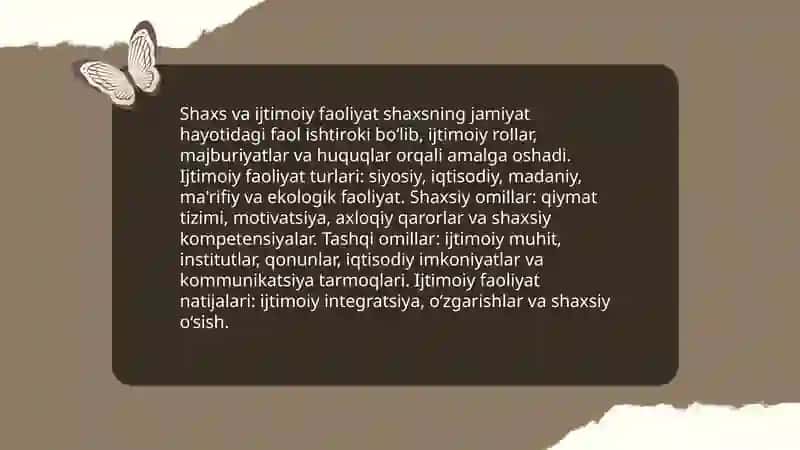Shaxs va kasbiy faoliyat 4
