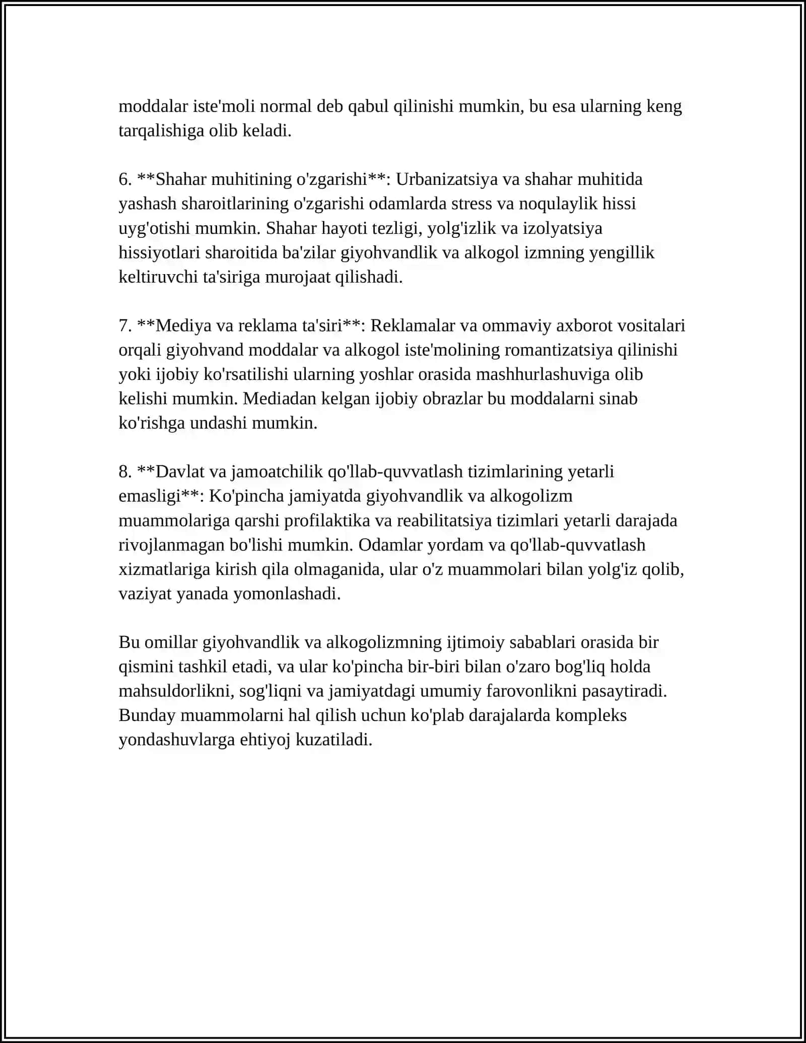 CHET ELDA GIYOHVAND VA ALKOGOLGA MOYIL BOʻLGAN SHAXSLAR BILAN IJTIMOIY ISH 4