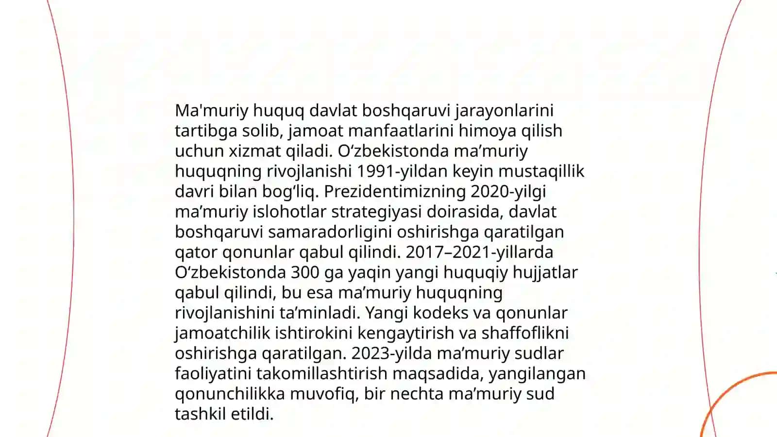 Davlat boshqaruvi sohalarini maʼmuriy-huquqiy tartibga solish 4