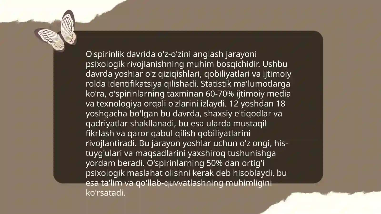 Oʻspirinlik davrining psixik xususiyatlari 4
