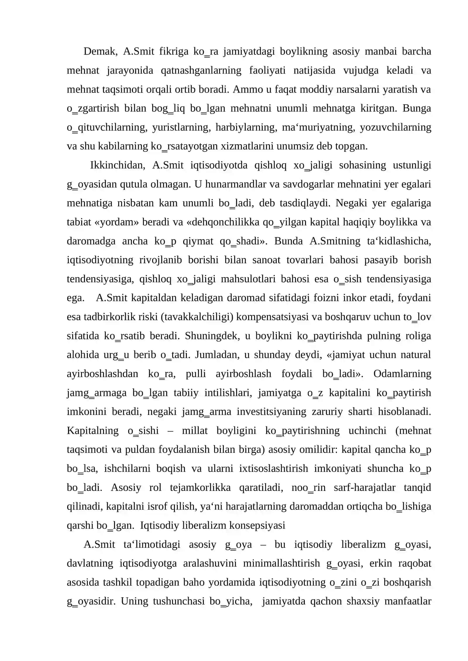 Klassik iqtisodiy maktabga muqobil ta`limotlar bozor iqtisodiyotiga muxolif sotsialistik yo`nalishning mohiyati va tarixiy taqdiri 4