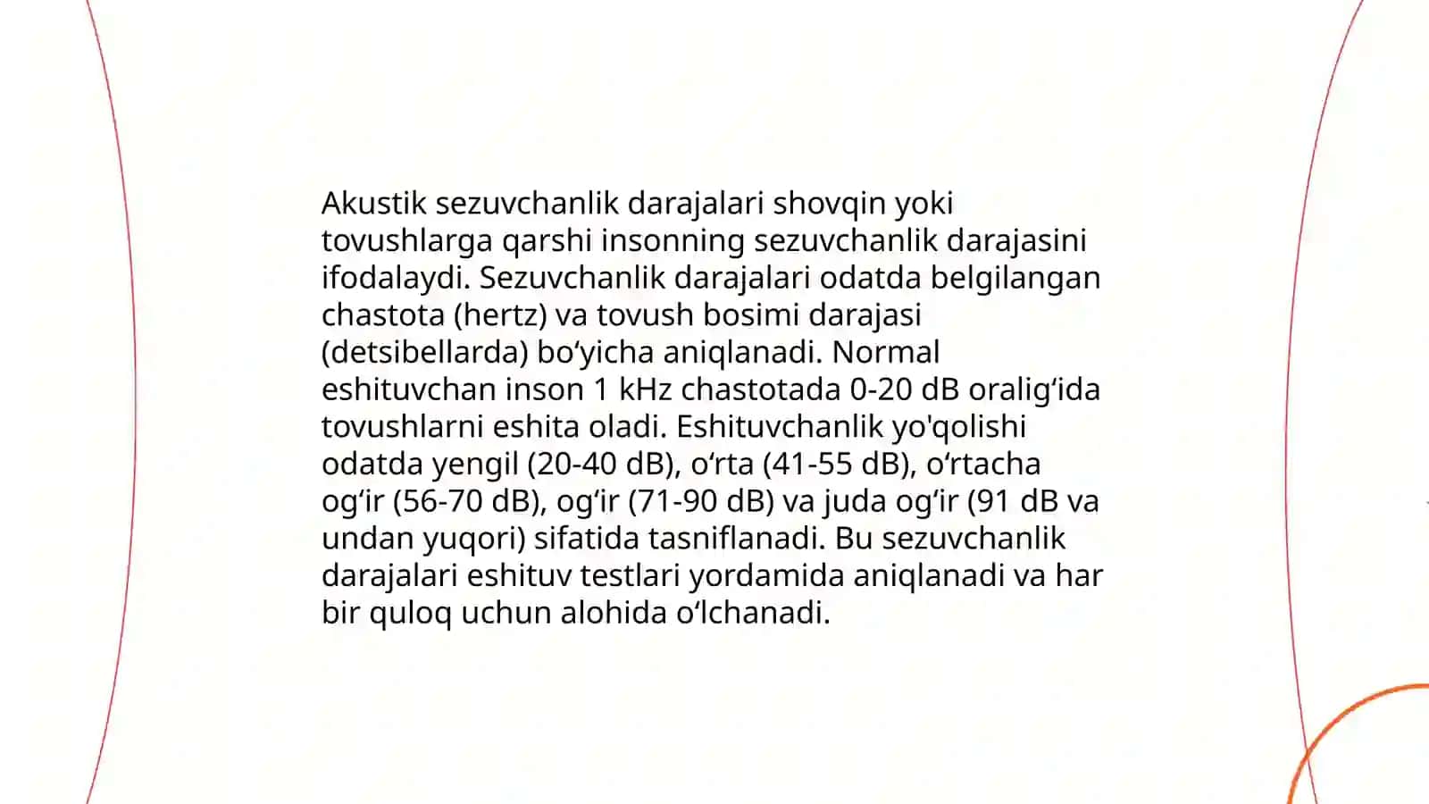 Akustik ozgartkichlarni darajalash usullari 4
