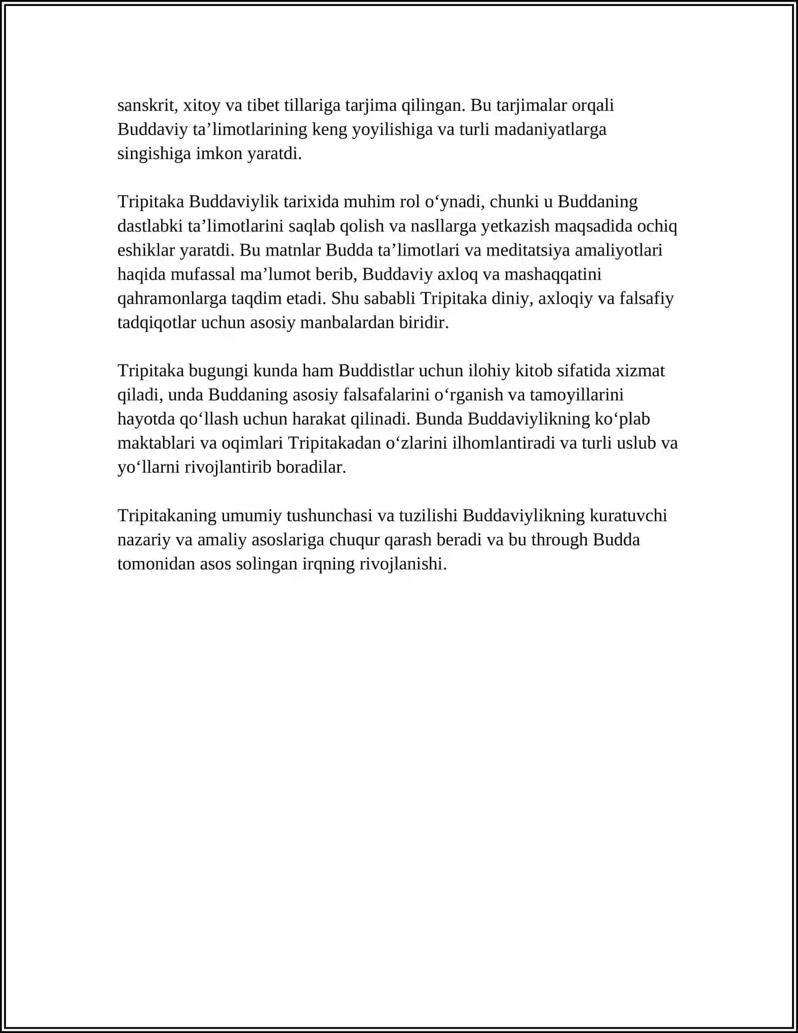 TRIPITAKAN VA BUDDAVIYLIKNI MUQADDAS MANBALARI 4