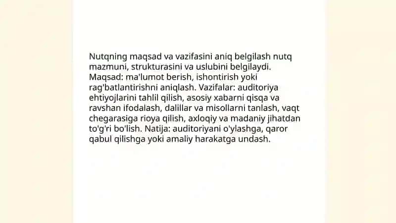Notiq shaxsiga qo‘yiladigan talablar. Nutq odobi 4