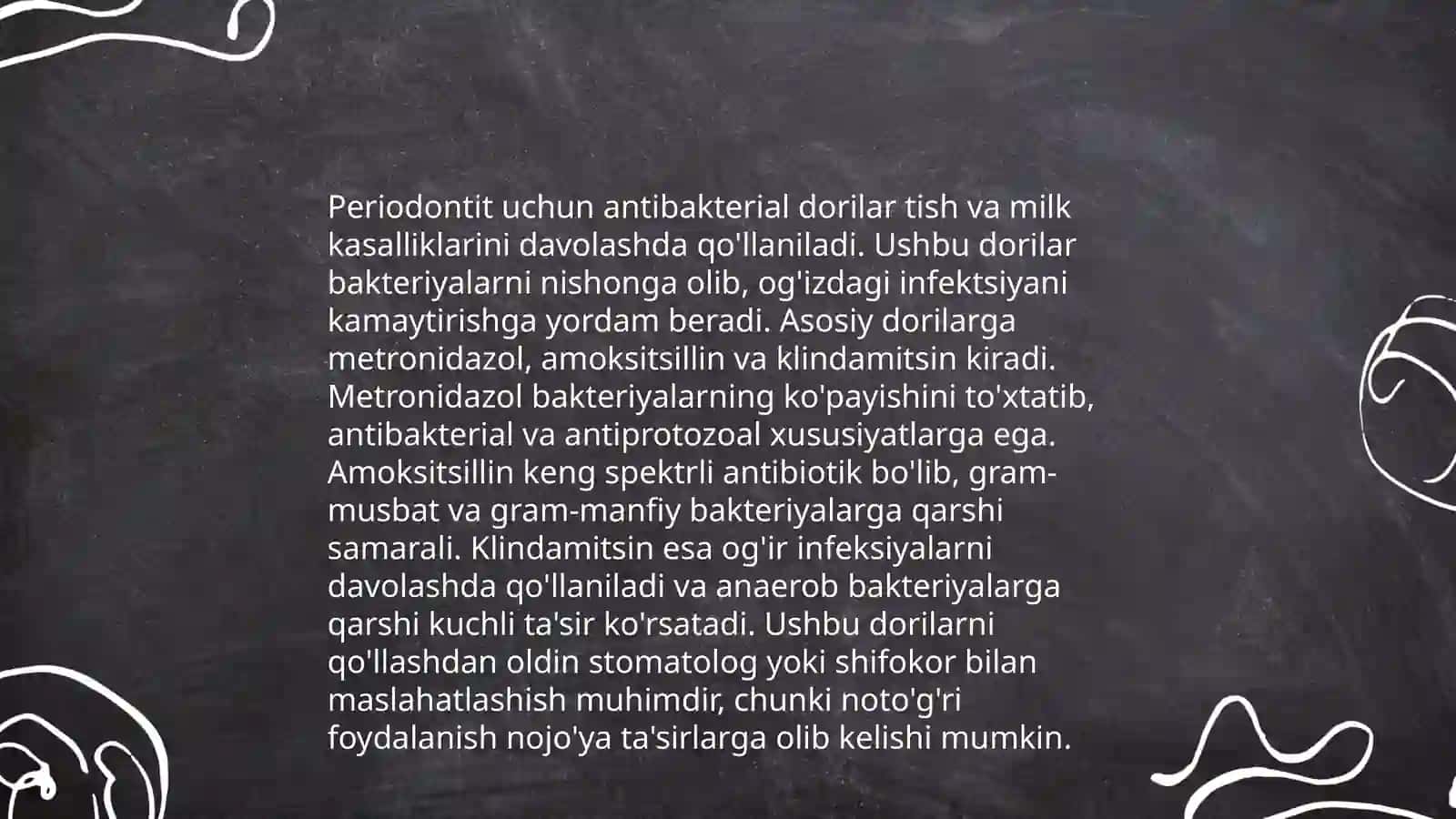 Periodontli tishlarni davolashda dori vosetalari 4