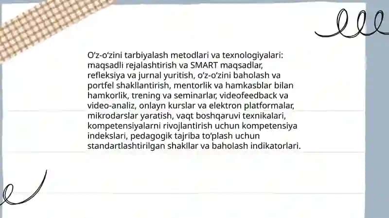O‘qituvchining mehnatini ilmiy tashkil etish 4
