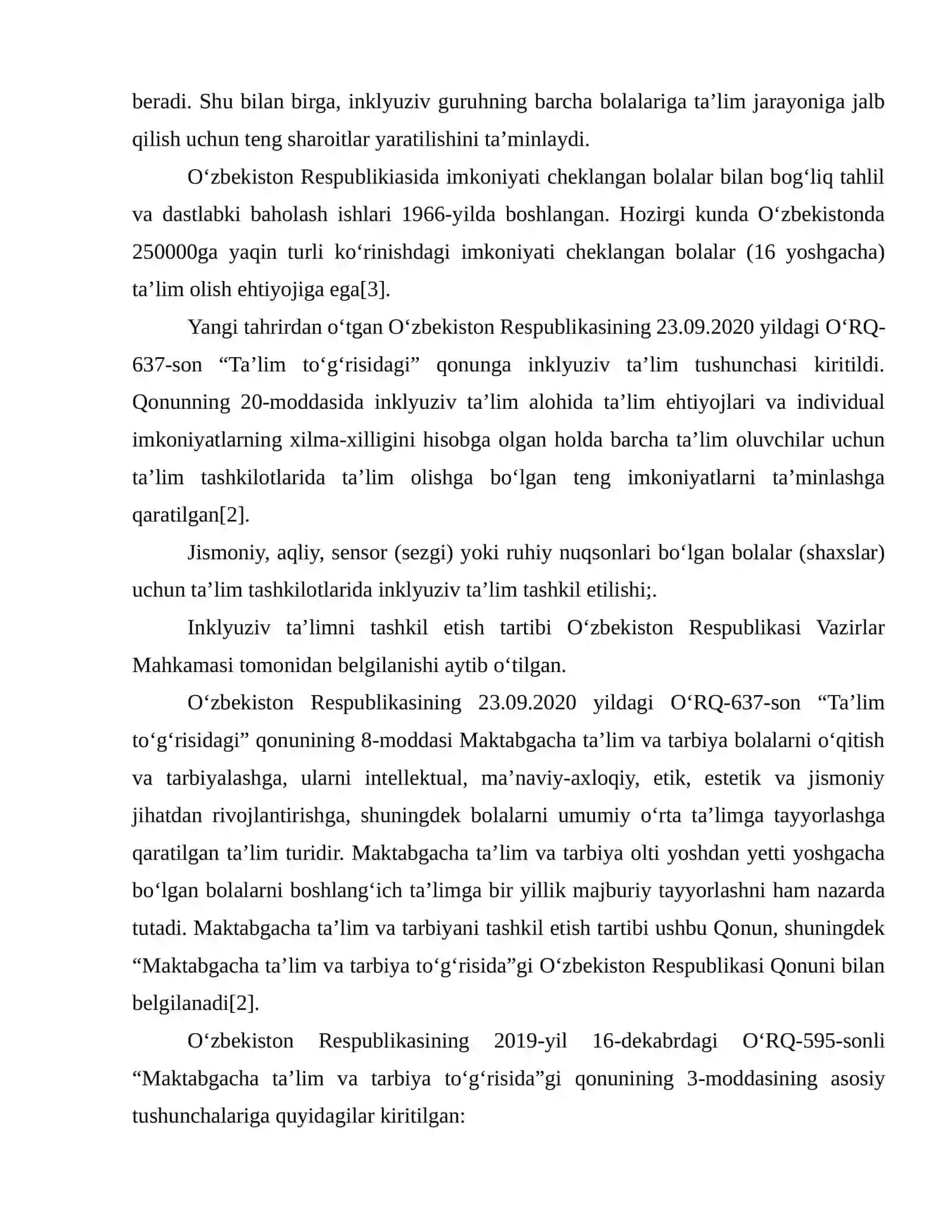 O‘zbekiston Respublikasida inklyuziv ta’limni qo‘llab-quvvatlashning xuquqiy asoslari va amaliy tajribalar 4