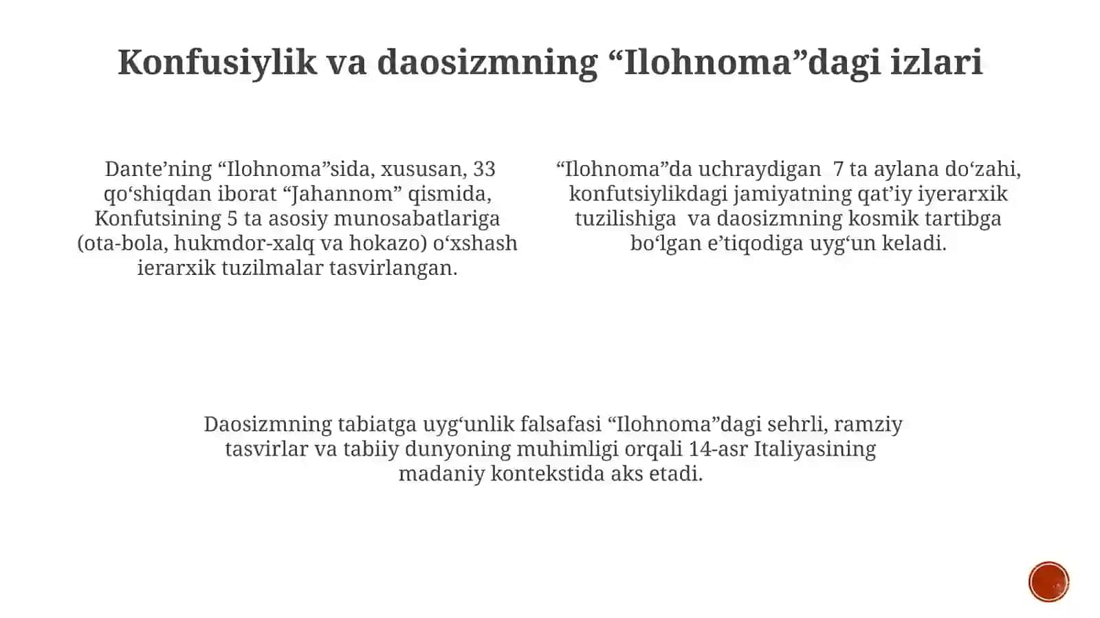Dante ijodiga sharq badiiy-falsafiy tafakkurning ta'siri 4