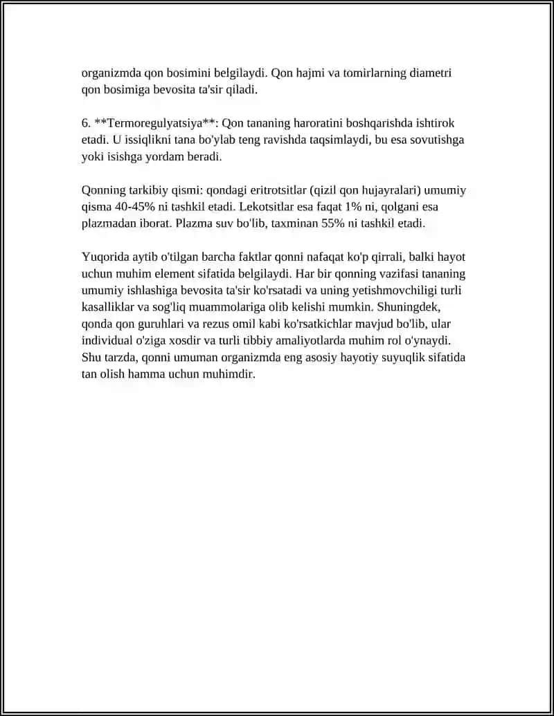 KAMQONLIK. GEMOSTAZ.QON GURUHLARI. REZUS FAKTOR.QON QUYISH ASOSLARI 4