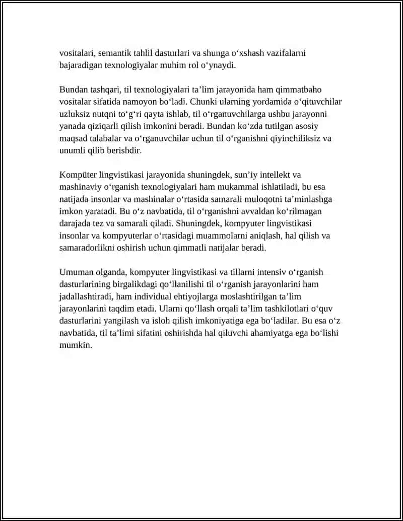 KOMPYUTER LINGVISTIKASI. TILLARNI INTENSIV O'RGANISH DASTURLARI 4