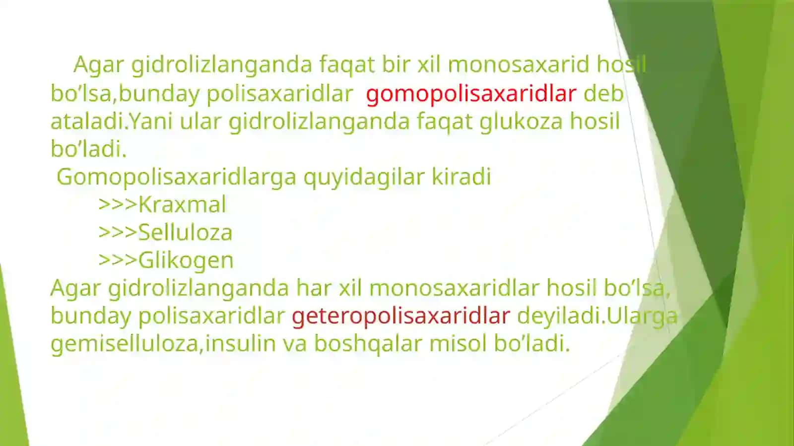 Polisaxaridlar. Kraxmal, Selluloza 4