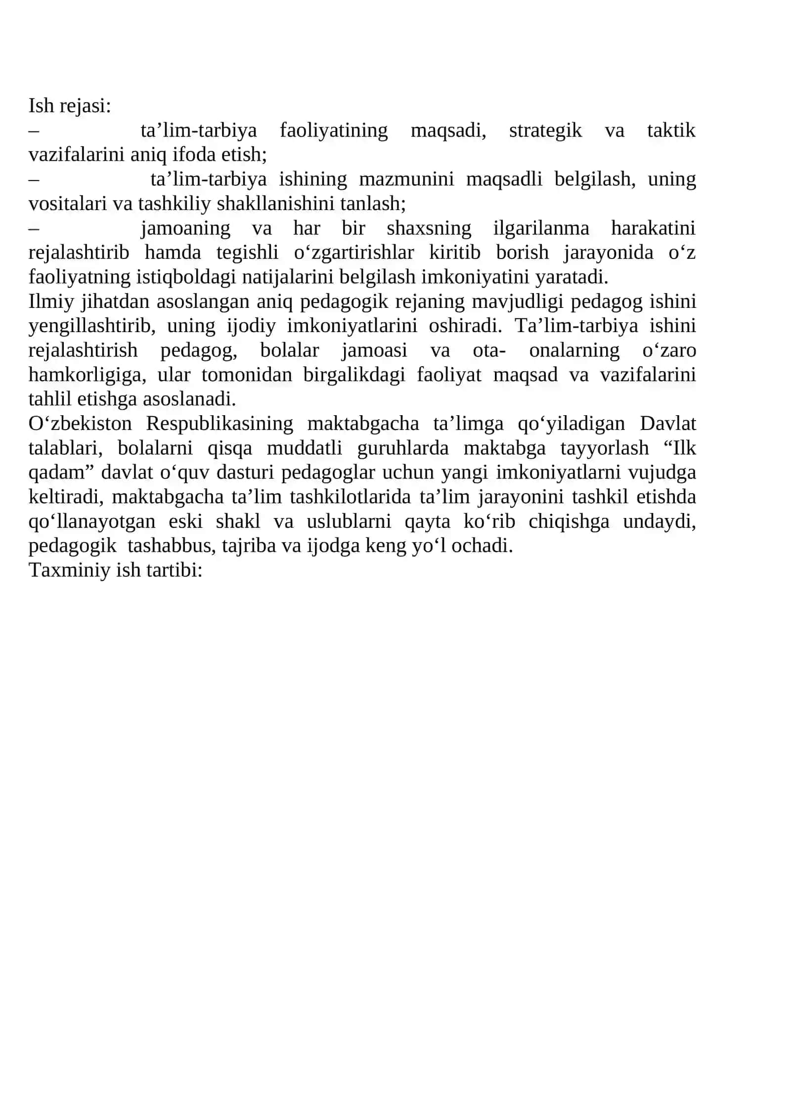 MAKTABGACHA TA’LIM TASHKILOTIGA QISQA MUDDATLI GURUHLARDA BOLALARNI MAKTABGA TAYYORLASH 4