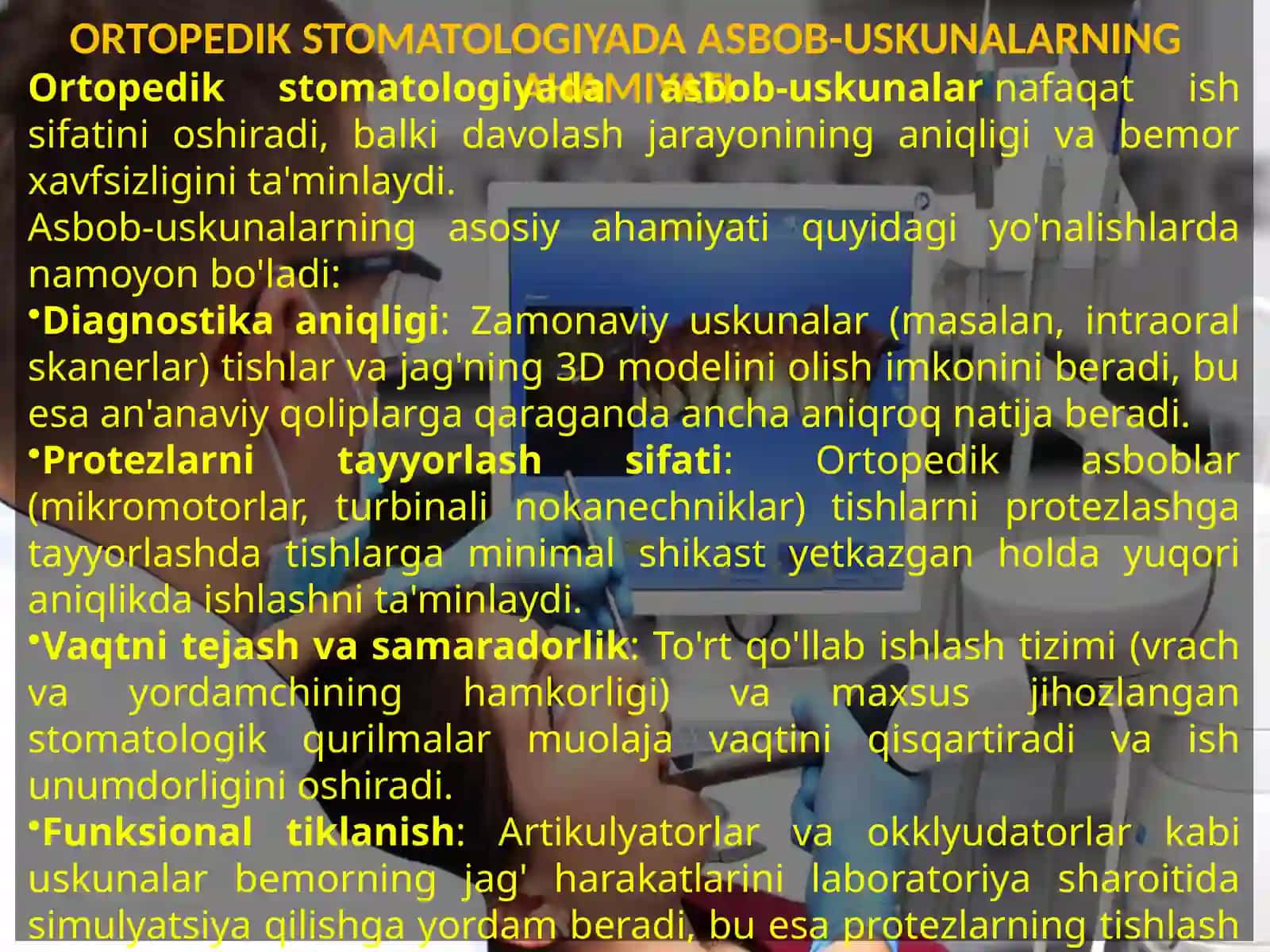 Ortopedik stomatologiya amaliyotida qo’llaniladigan tibbiy asbob–uskunalar 4