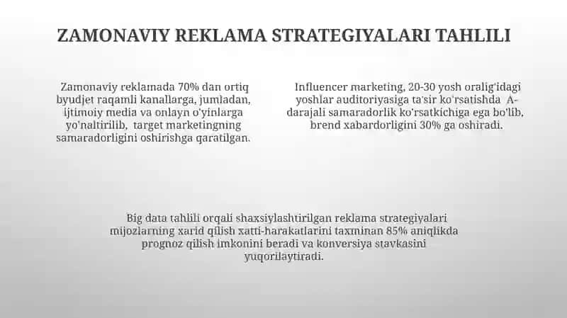 Zamonaviy jamiyatda reklama ta'siri va uning oqibatlari 4