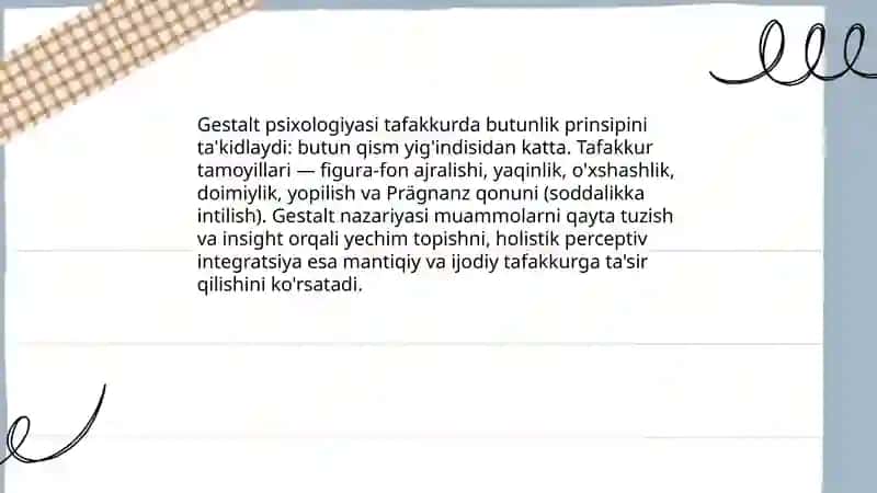 Kognitiv psixologiyaning tafakkur nazariyasi 4