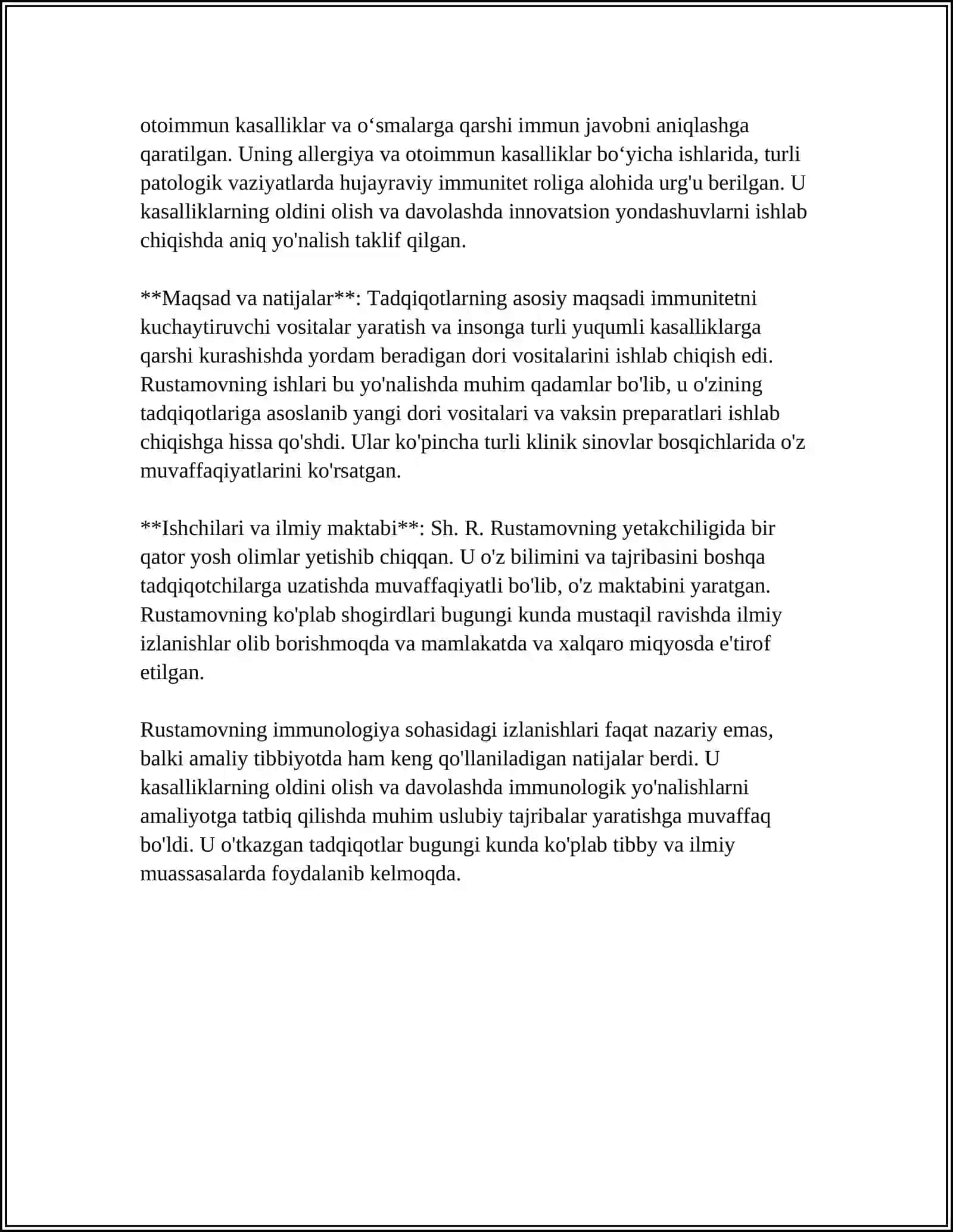 RESPUBLIKA OLIMLARINING OʻSIMLIKLAR IMUNITETI FANIGA QOʻSHGAN HISSASI 4