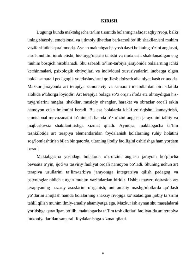 Art terapiya yordamida o’z-o’zini anglash jarayonini samarali tashkil etish 4