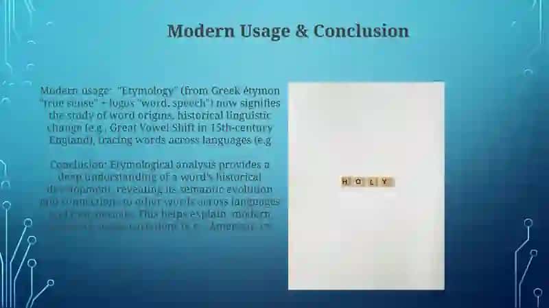 Analyzing the Etymology of a Word 4