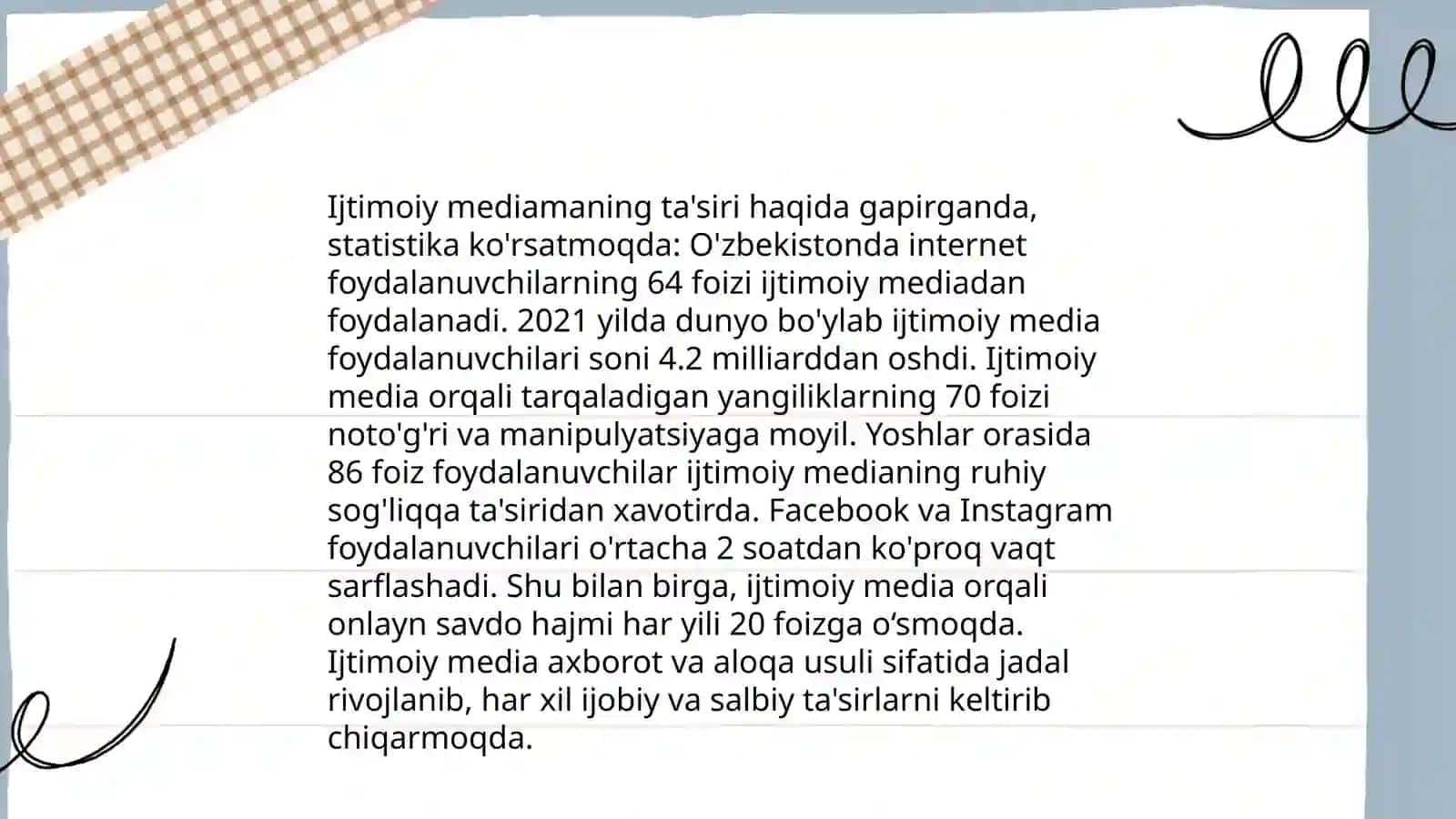 Ijtimoiy mediani baxolash 4