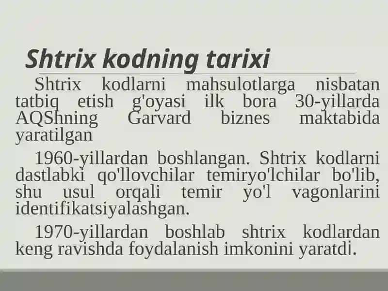 Shtrix kodlariga asoslangan axborot texnologiyalari 4