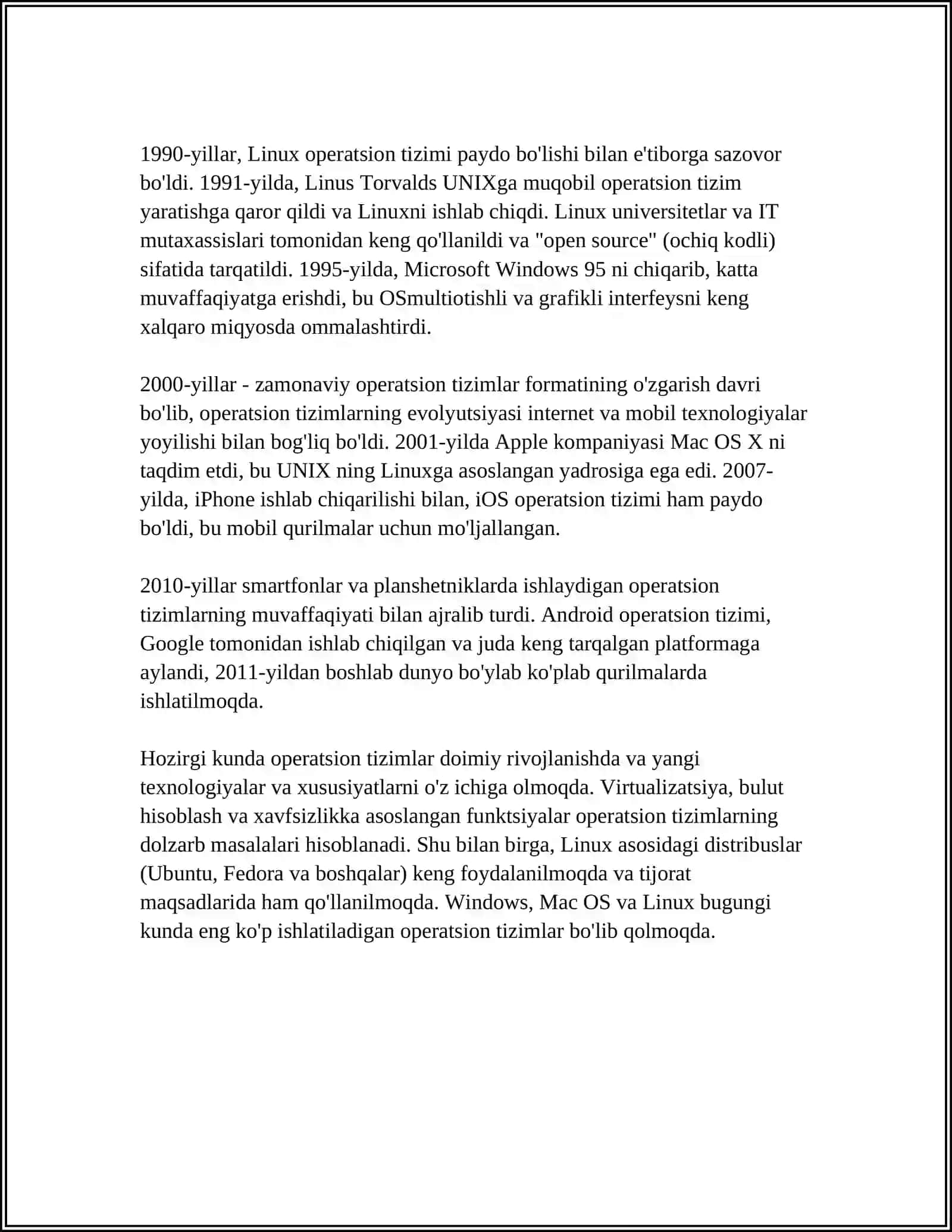 ZAMONAVIY KOMPYUTERNING OPERATSION TIZIMLARI ULARNING XUSUSIYATLARI 4
