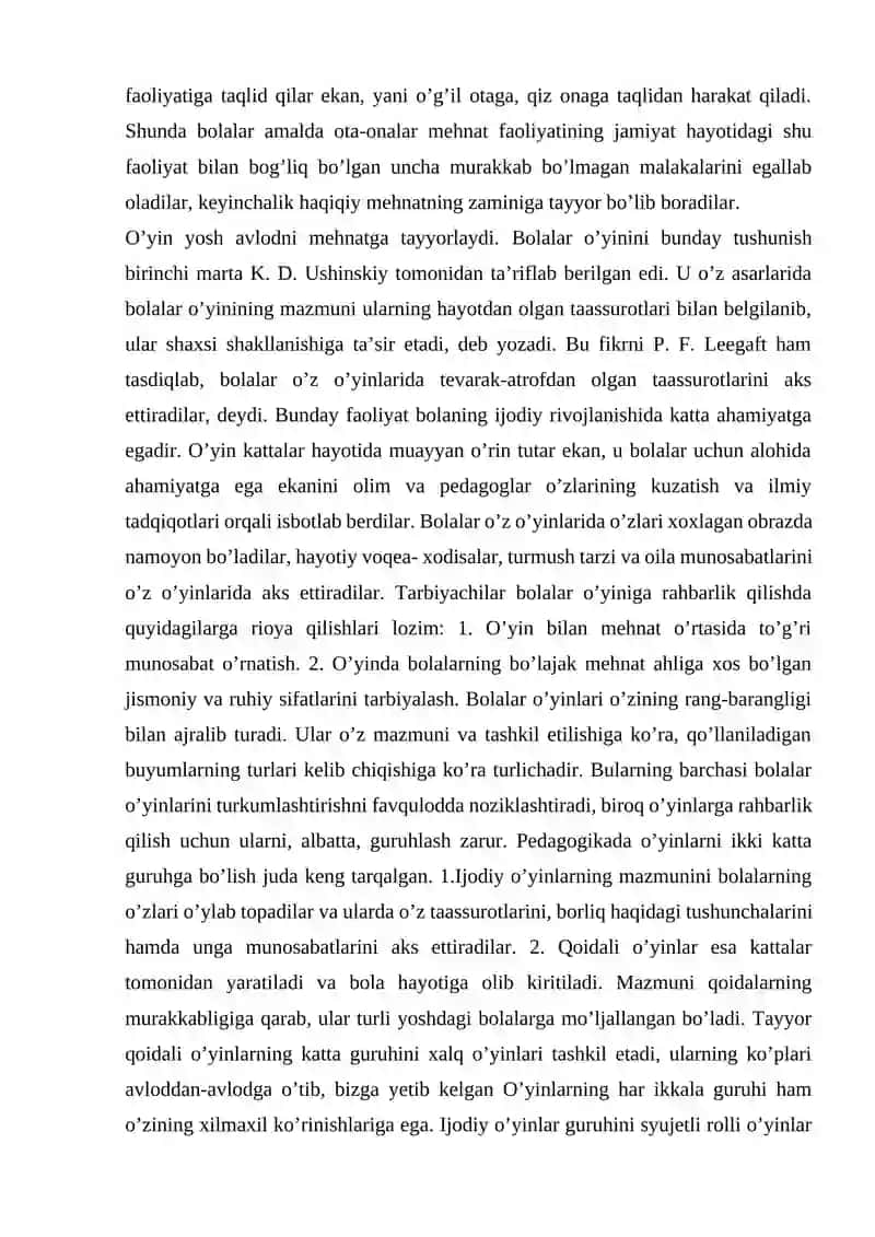 Bolalar o’yinlarini tashkil etish metodikasi va texnologiyalari 4