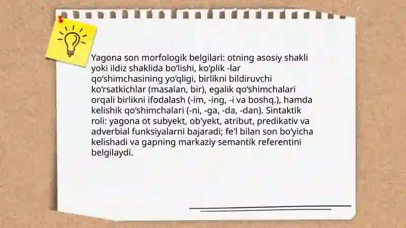 Otlarda son kategoriyasi va otlarda kelishiklar va ularni ifodalash usullari 4
