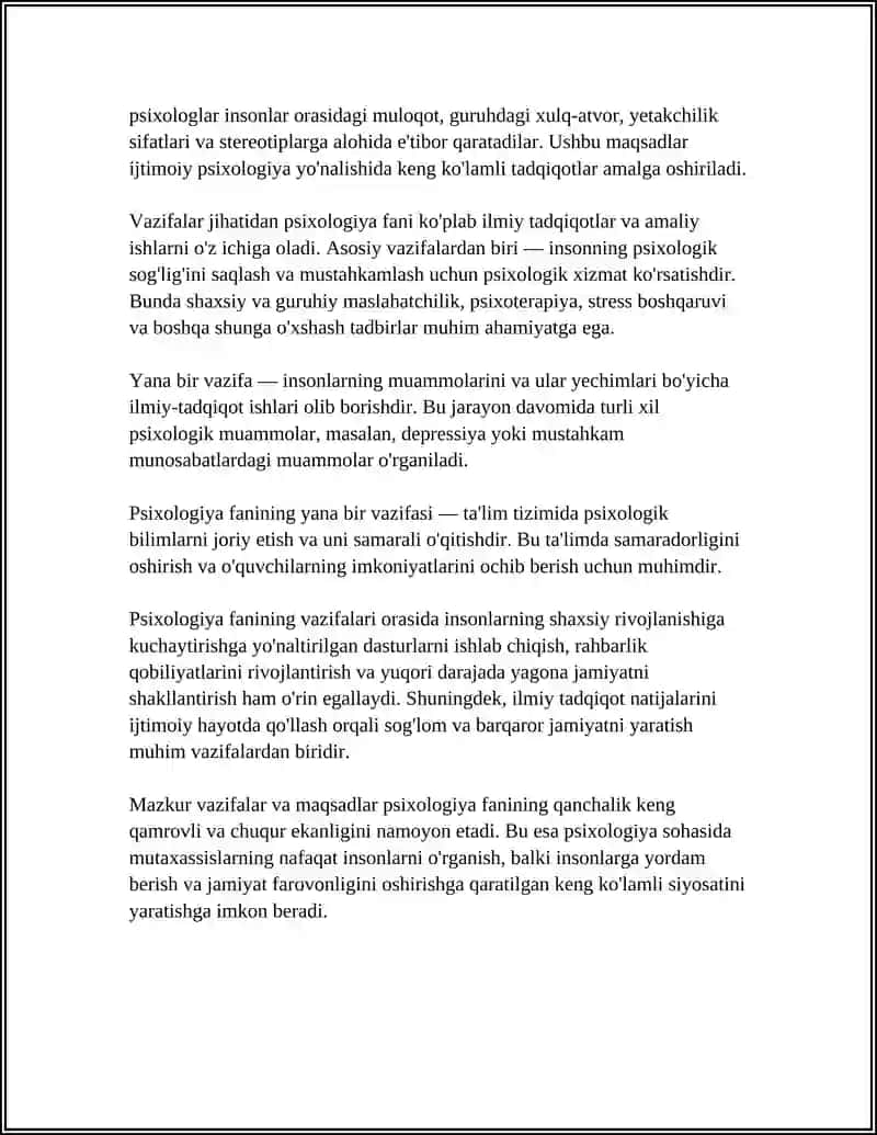 PSIXOLOGIYA FANINING MAQSAD VA VAZIFALARI 4