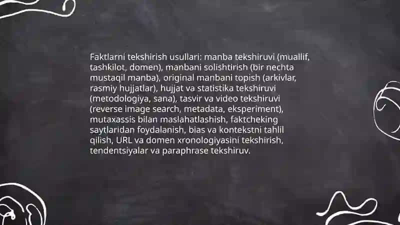 Axborotni mustaqil tahlil qilish ko‘nikmalarini egallash 4