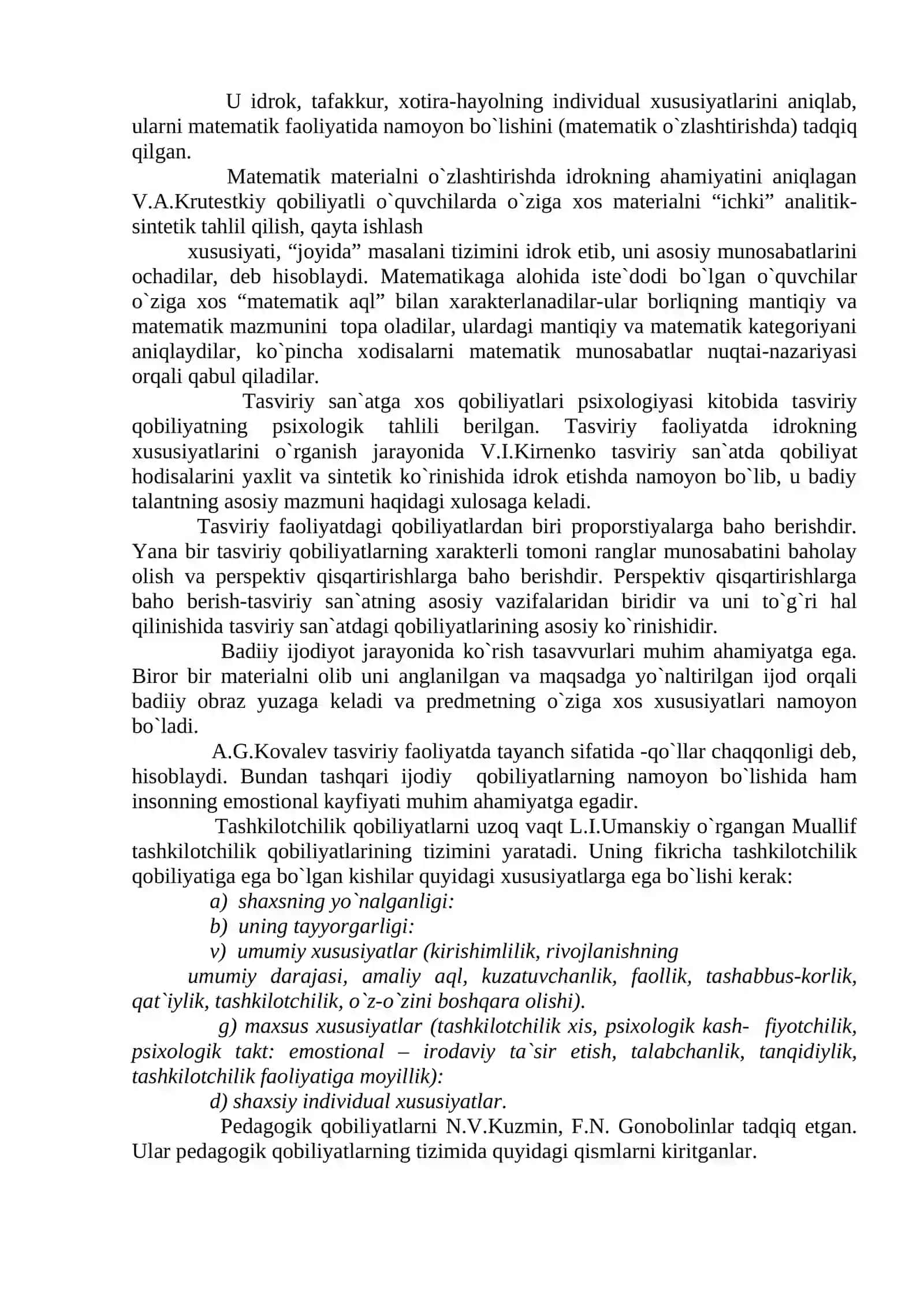 Qobiliyat PEDAGOGIK qOBILIYaT HAqIDA TUShUNChA 4