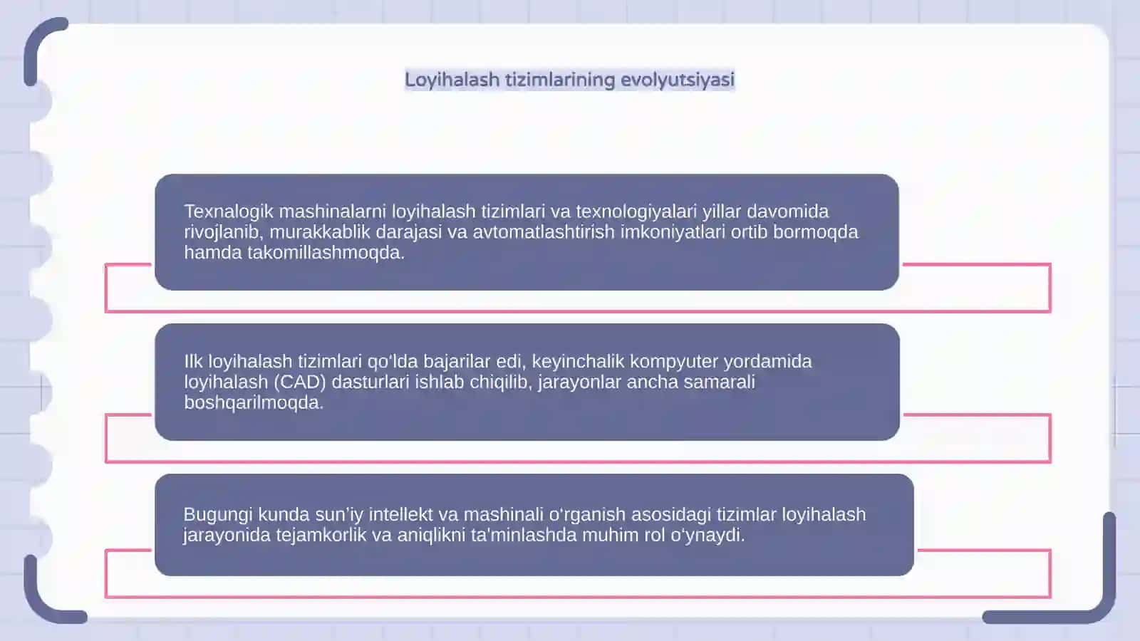 Texnalogik mashinalarni loyihalash tizimlarining zamonaviy usullari 4