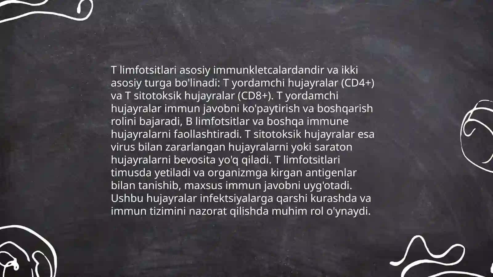 T va В limfotsitlar. Ularning subpopulyatsiyasi 4