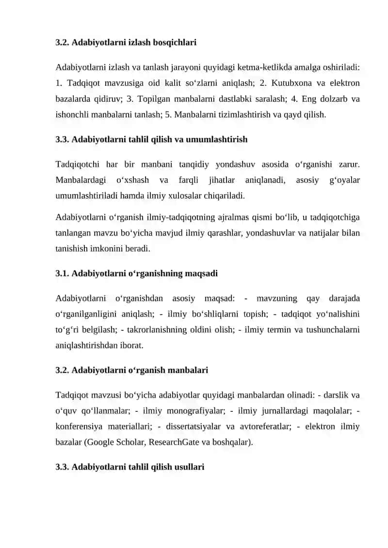 Ilmiy-tadqiqotning tadqiqot bosqichi 4
