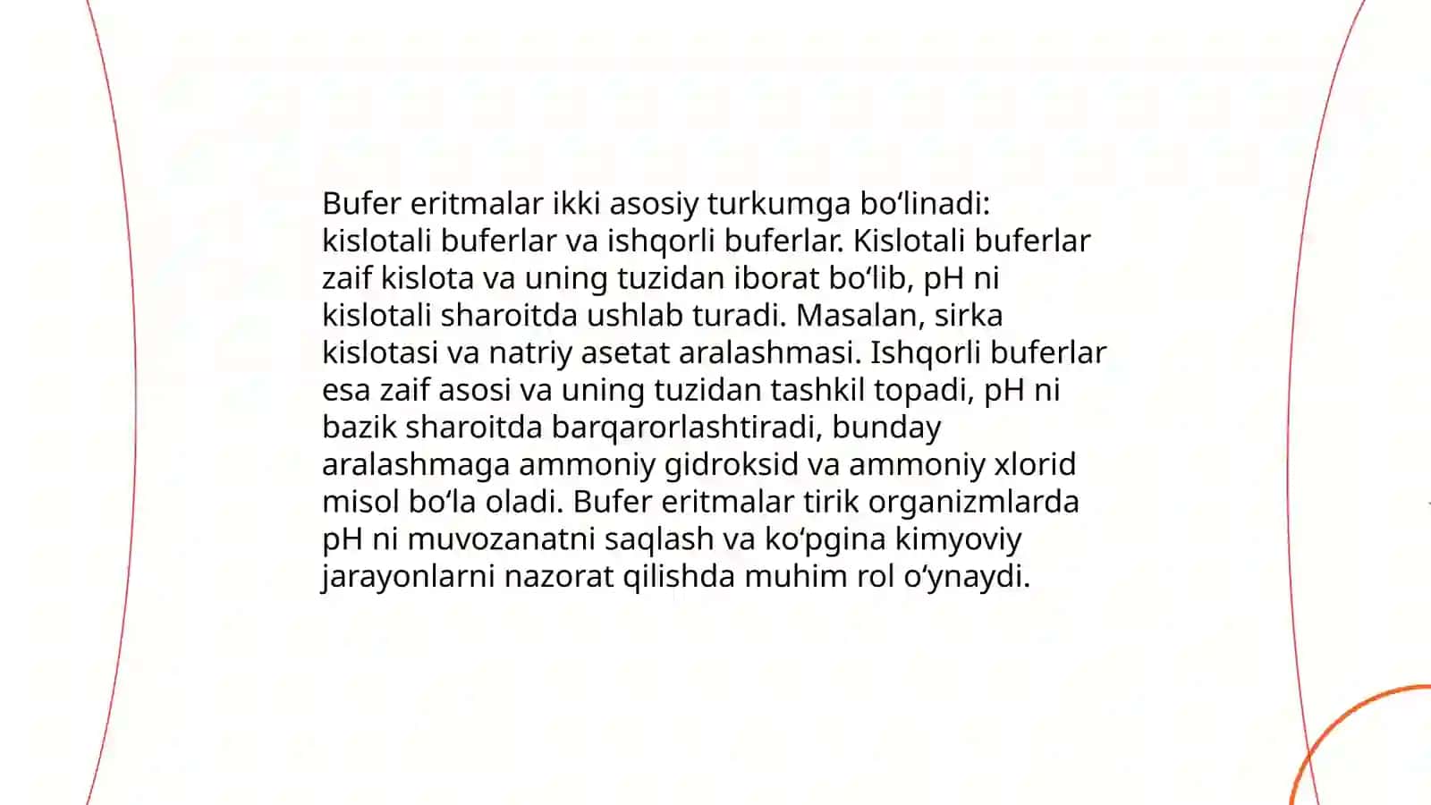 Bufer eritmalar va ularning analizda ishlatilishi 4