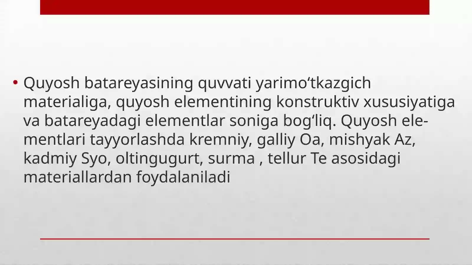 QUYOSH PANELLARI TUZILISHI VA ISH PRINSIPI 4