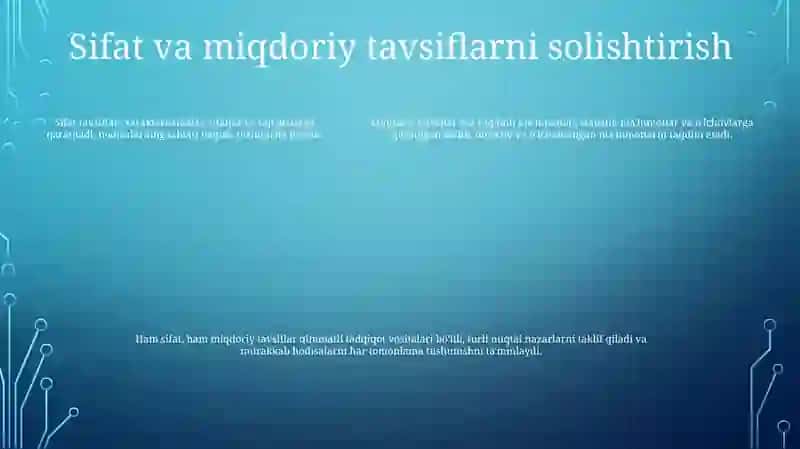 O'Lchanadigan Kattalikning Sifat Va Miqdori Tafsivlari 4
