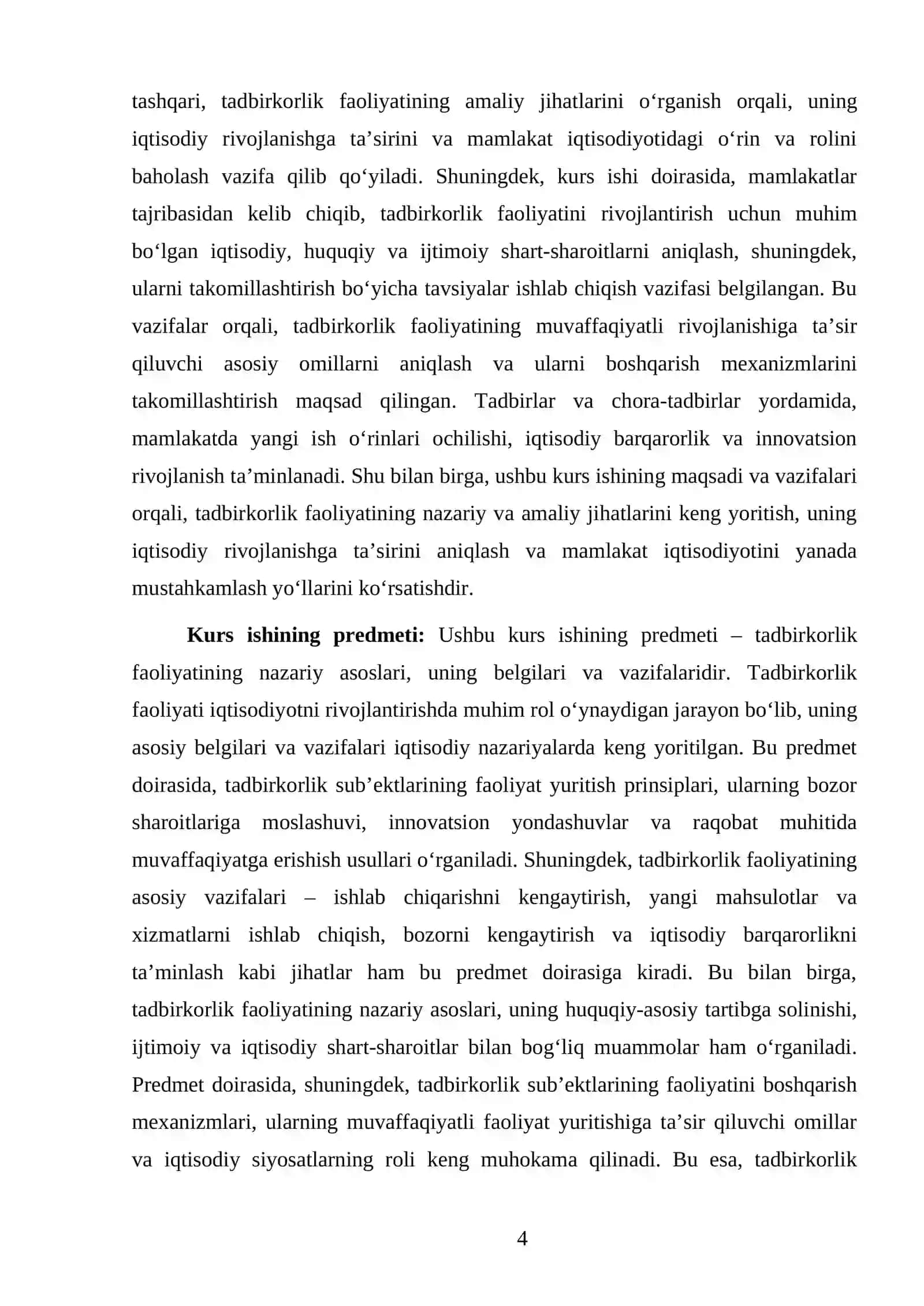Tadbirkorlik faoliyati uning belgilari va vazifalari 4