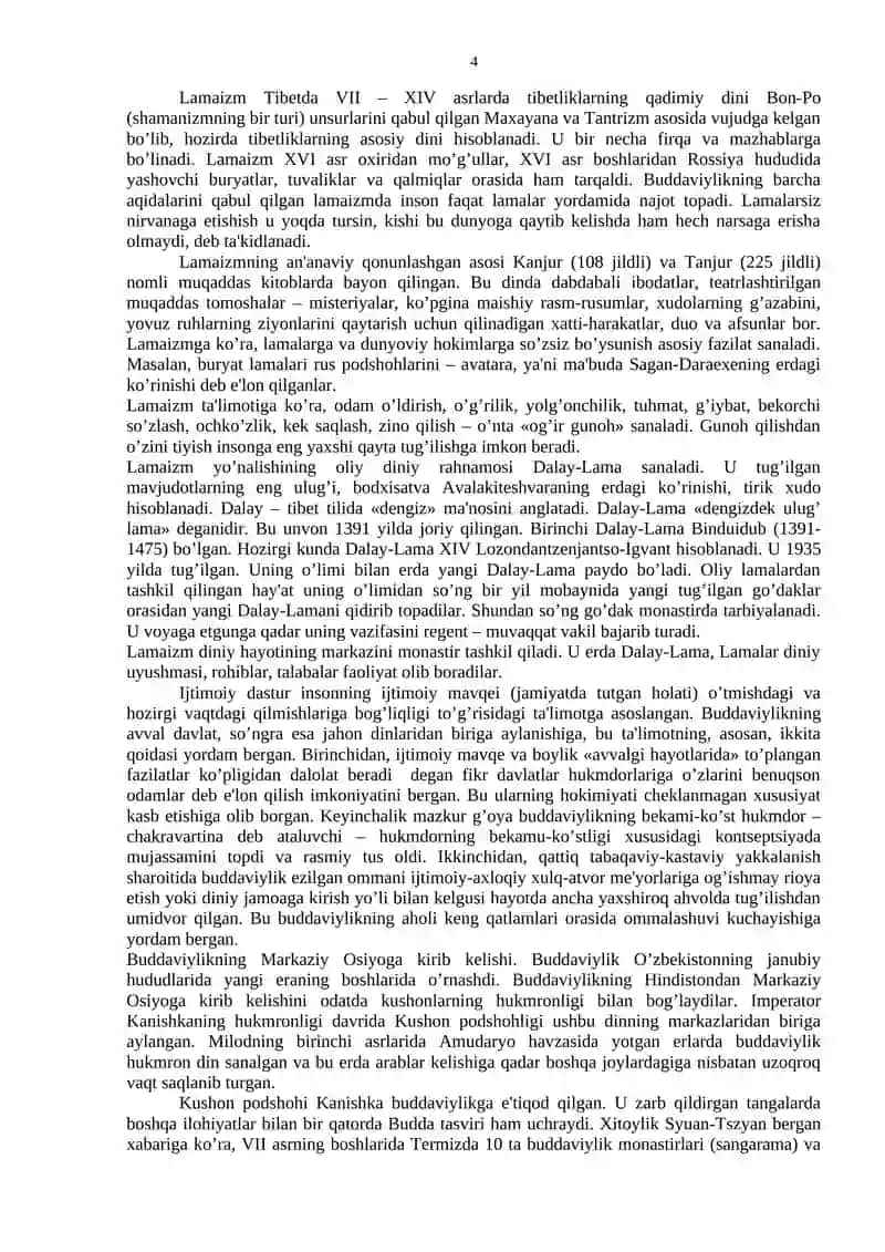 Buddaviylik tarixi, ta'limoti va marosimlari 4