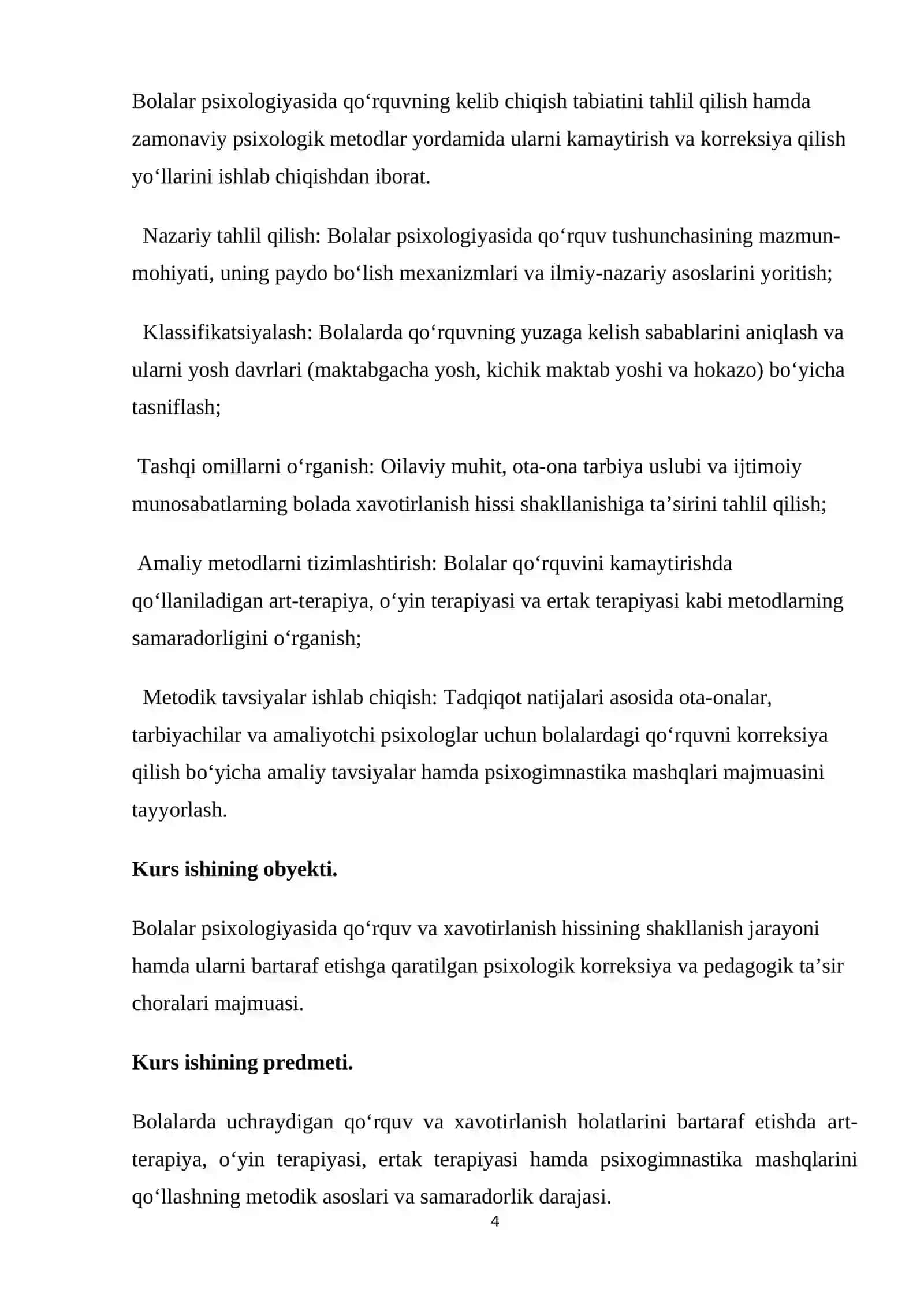 Bolalarda qo'rquvni kamaytirish metodlari 4
