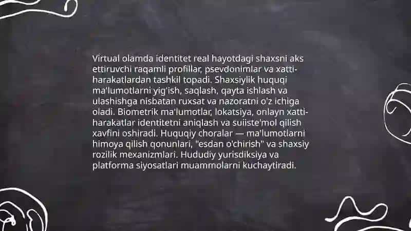 Media maydon tuzilishi va ta'siri.Vertual olam va malipulyatsiya 4