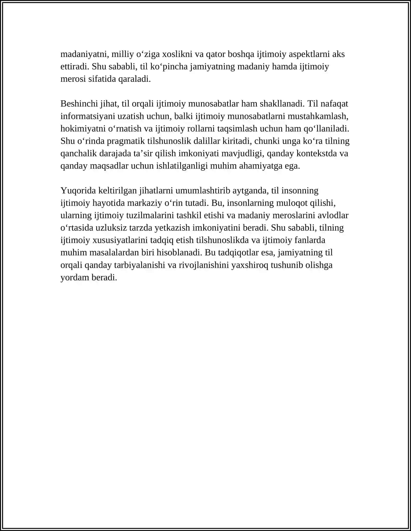 Tilning ijtimoiy xususiyatlari 4