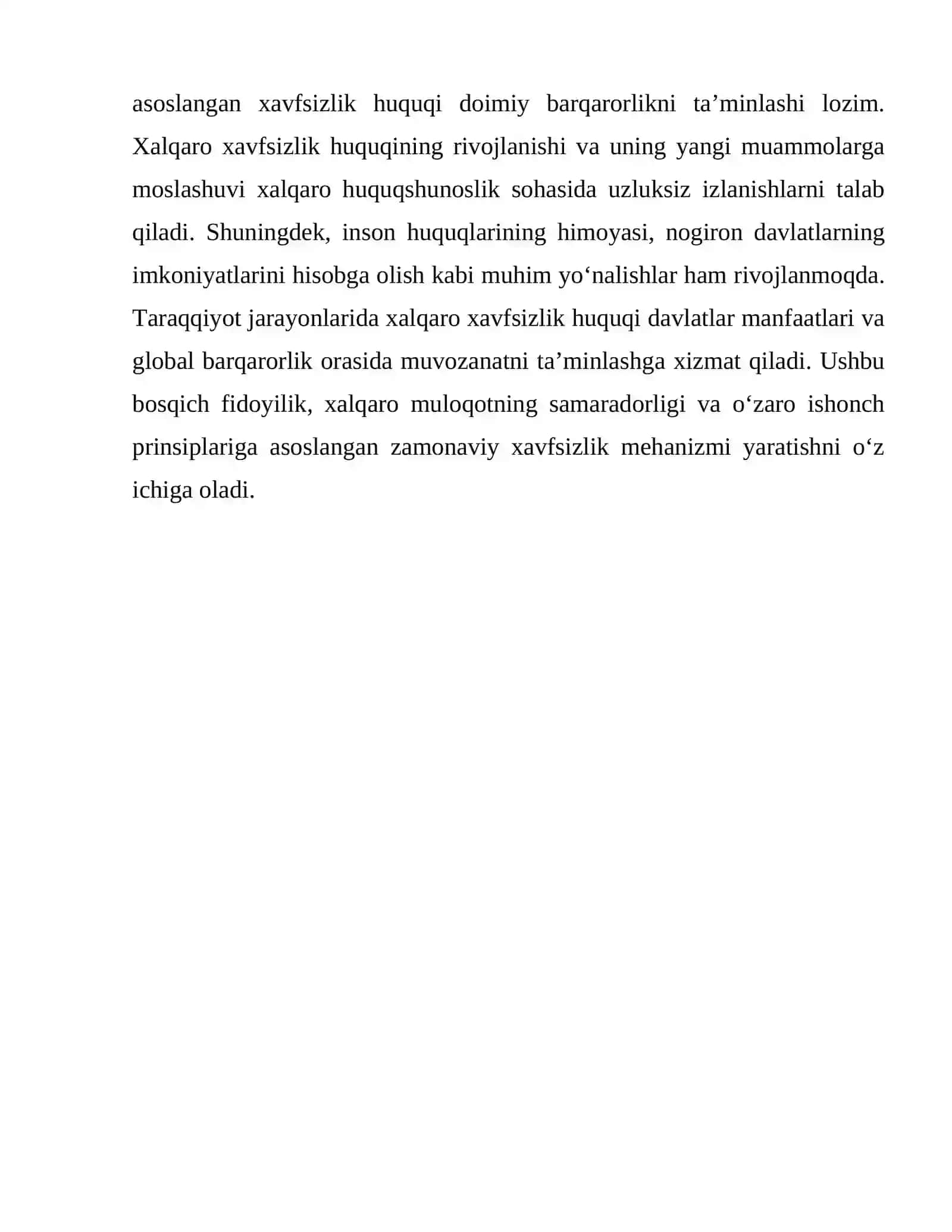 Xalqaro xavfsizlik huquqi 4
