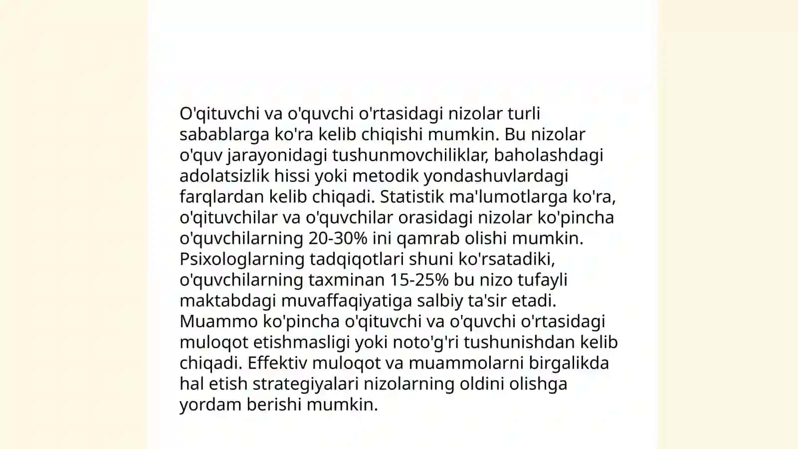 pedagogik nizolarni bartaraf qilishda adolat mezoni 4